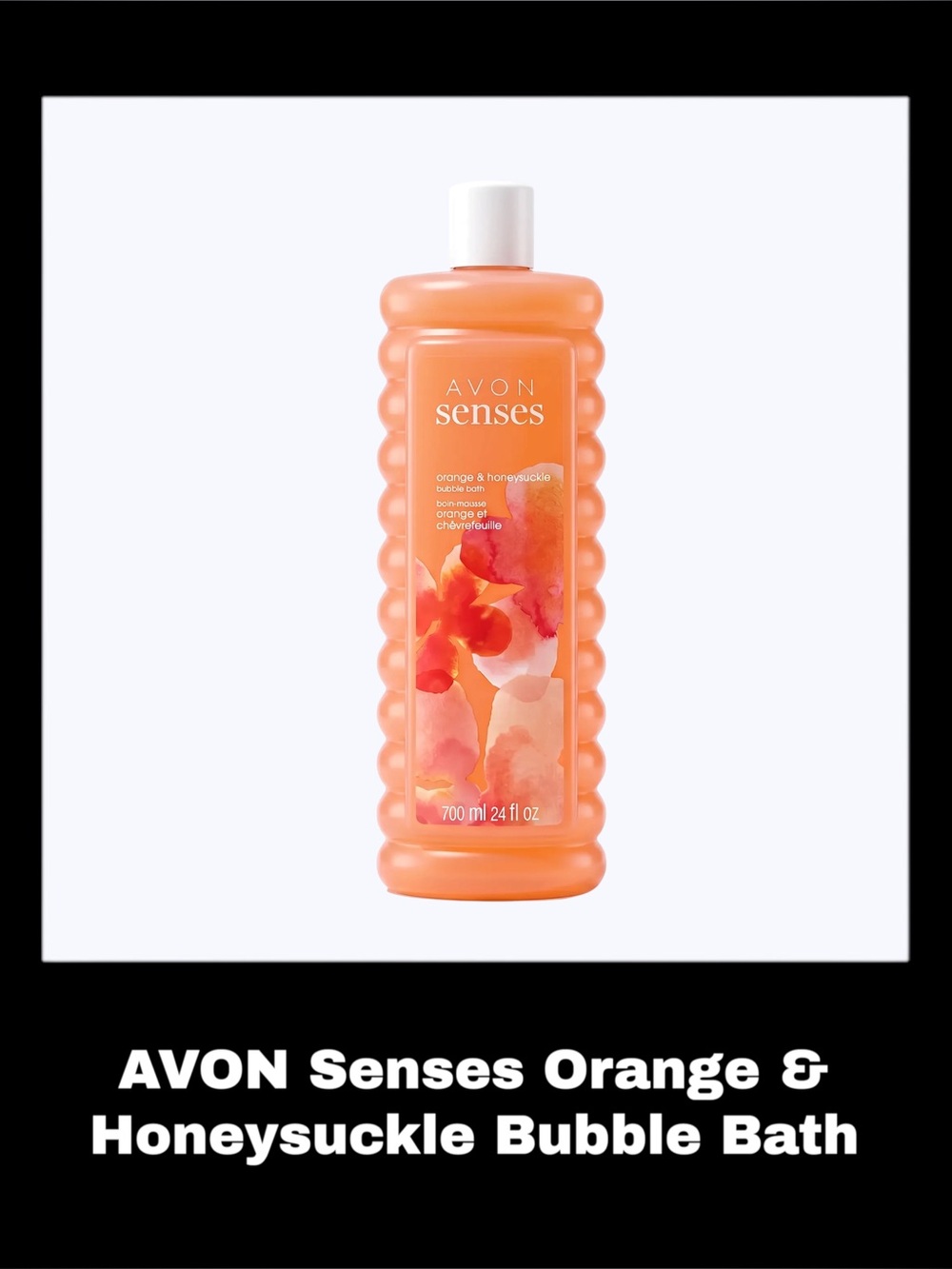 AVON Senses Orange & Honeysuckle 24.0 Fluid Ounces Bubble Bath